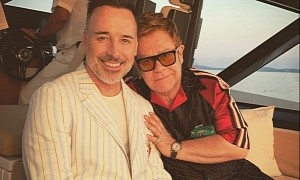 Sir Elton John Takes His Family on a Luxury Trip in the South of France on Board His Yacht