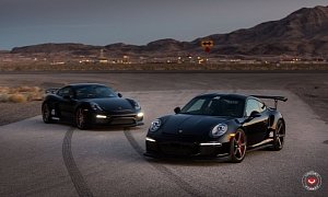 Sith Twins: Porsche 911 GT3 RS and Cayman GT4 on Vossen Wheels