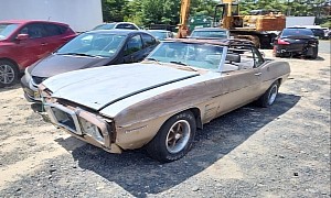 Sitting 1969 Pontiac Firebird Convertible Is Complete, Unrestored, Ready for Restoration
