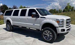 Six-Door Ford F-250 Super Duty SUV Conversion Is Like a Modern Ford Excursion