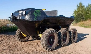 Six-Wheel, Electric, Amphibious ATV Green Scout Is One Competent Monster