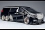 Six-Wheeled Toyota Alphard Is as Real as They Come, but You Won’t Do Any Driving in It