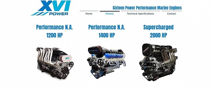Sixteen Power V16 LS engine