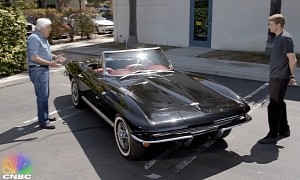 Skateboarder Tony Hawk Shows Jay Leno His Electric 1964 Corvette, It’s Not for Purists