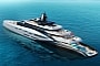 Skia Superyacht Concept Is Envisioned With a Svelte Profile and Giant Cascading Glass Pool