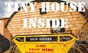 Skip House Is an Actual House Inside a Waste Container, Pretty Amazing
