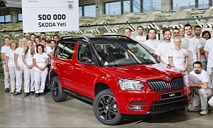 Skoda Celebrates 500,000th Yeti SUV Built