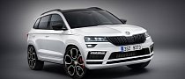 Skoda Karoq RS and Monte Carlo Trims Rendered