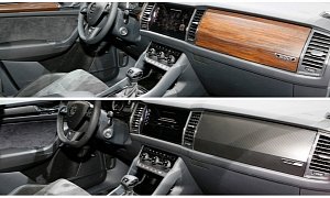 Skoda Kodiaq Sportline and Scout Show Carbon and Wood Interiors in Geneva