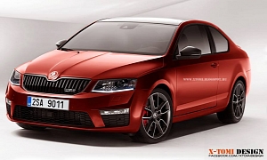 Skoda Octavia RS III Rendered as a Coupe