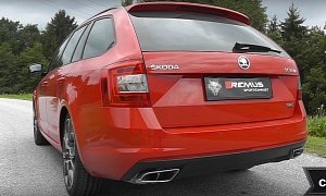 Skoda Octavia RS with Remus Exhaust Sounds Awesome Thanks to Active Valves <span>· Video</span>