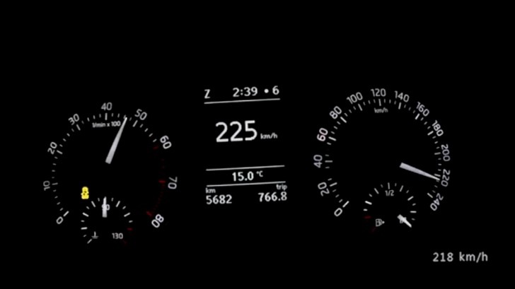 Rapid clocks 220 km/h