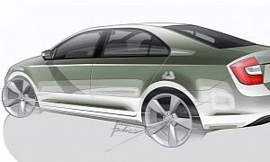 Skoda Rapid Official Sketches Revealed