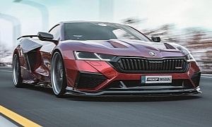 Skoda's CGI Supercar Is a Rebadged Corvette, Wants To Follow in the Audi R8's Footsteps