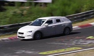 Skoda Scala Spied at the Nurburgring, Looks Out of Its Element