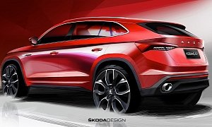 Skoda Shows First Official Sketches of the China-Only Kodiaq GT Coupe