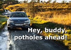 Skoda Sort of Declares War on Potholes, Which Damage a Quarter of the UK Cars