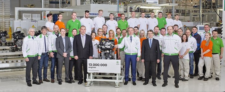 Skoda Starts Making 1.0 TSI at Mlada Boleslav, Celebrates 13M Engines Built