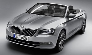 Skoda Superb Convertible Rendered, Would Make a Great Cascada Rival