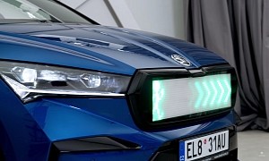 Skoda Tests Grille-Mounted Traffic Lights on Autonomous Cars, How Wild Is That?