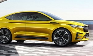 Skoda Vision iV Revealed as Super-Sexy SUV-Coupe Concept