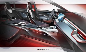 Skoda Vision RS Interior Teased