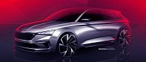 Skoda Vision RS Teaser Shows a Compact Hot Hatch With Carbon