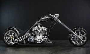 Skulls Come Alive on Monster Custom Motorcycle, They Call It 'Canopus'