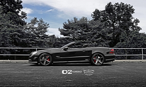 SL 63 AMG (R 230) With D2 Forged Wheels Comes From the Darkside