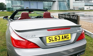 SL 63 AMG Vanity Plate for Mercedes-Benz in the UK