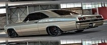 Slammed 1965 Chevy Impala Restomod Poses for a CGI Camera, Has Colorful Attire