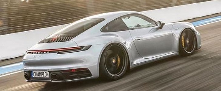 Slammed 2020 Porsche 911 rendering