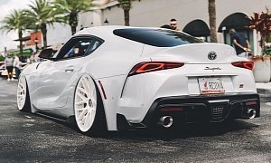 Slammed 2020 Toyota Supra Rendered on Air Suspension, Looks Glued To The Road