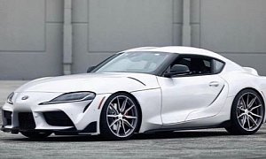 Slammed 2020 Toyota Supra Rides On Vossen Wheels, First Of Its Kind