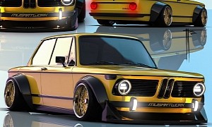 Slammed BMW 2002 Shows M4 How It's Done, Infamous Details Are Widebody Subtle