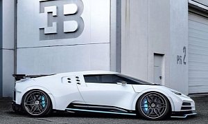 Slammed Bugatti Centodieci Looks Like a Missile