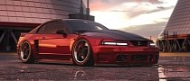 Slammed, Edgy Ford Mustang SVT Cobra “Kai” Feels Red Hot in Digital Sunset Fire