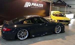 Slammed Porsche 911 in Japan Has Air Suspension, Centerlock Wheels