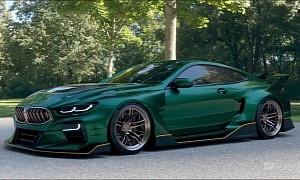 Slammed, Widebody BMW M8 GTR Has a Matching Livery for Every CGI Background