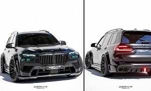 Slammed Widebody BMW X7 M60i Concept Still Feels Controversial, Yet No One Worries