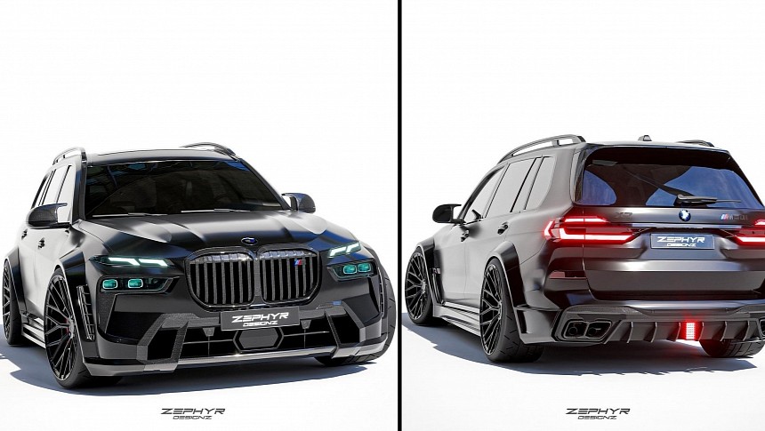 BMW X7 M60i Zephyr Concept rendering by zephyr_designz