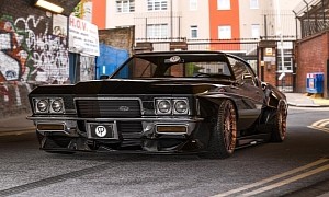 Slammed, Widebody Buick Riviera Hides Its Glorious “Boattail” in the CGI Shadows
