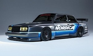 Slammed, Widebody, Lightweight Volvo 242 Turbo Is Envisioned as a Swedish ‘Brick’