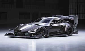 "Slantnose" Time Attack Toyota GR Supra Imagined As Fully Winged King of the Hill
