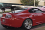 Sleek Red Toyota Supra Spotted at Car Meeting