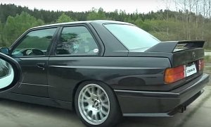 Sleeper E30 BMW M3 with M5 V10 Engine Roasts Jaguar F-Type R in a Drag Race