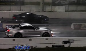 Sleeper S550 Mustang GT Drags 10s Firebird Trans Am, Chaser Gets the Upper Hand