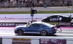 Sleeper Shelby GT500 Drags Twin-Turbo Huracan and GT-R, Lessons Well Learned
