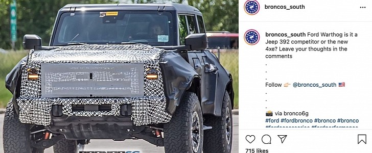 2022 Ford Bronco Warthog spied by bronco6g.com with new details and hints
