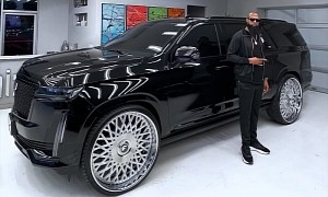Slim Thug's Already Platinum Cadillac Escalade Wears Donk-Like 30-Inch Forgiatos